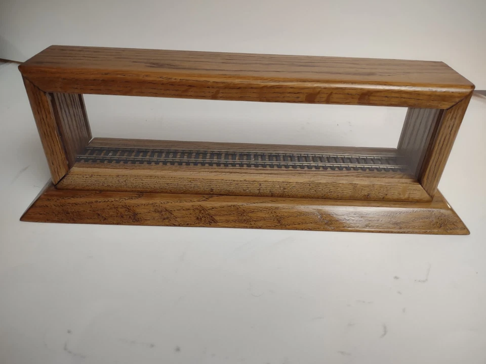 Model Train Display Case, Ho Scale, made of Oak. - Image 1 of 4