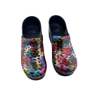 Dansko Clog Mule Women's Size 38 Professional Nurse Clog Paint Storm EUC 7.5 USA - Picture 1 of 11