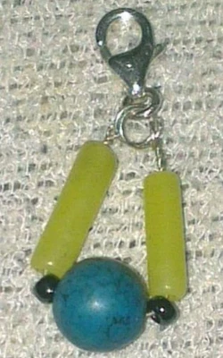 Silber Edelsteine Charm Handarbeit - Bild 1 von 4