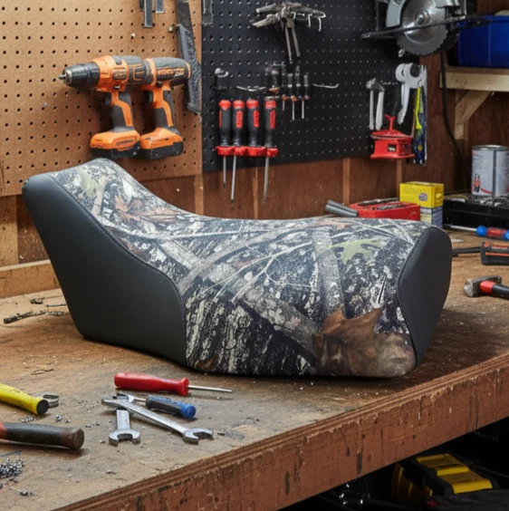 Cubierta de asiento negra camuflada Honda Foreman 400 450 para modelos 1997 a 2004 Foto 1 de 1