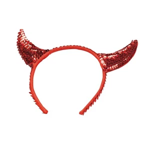Bristol Novelty BA512 Sequin Devil Horns Small Red 1pc, unisex-child - Picture 1 of 1