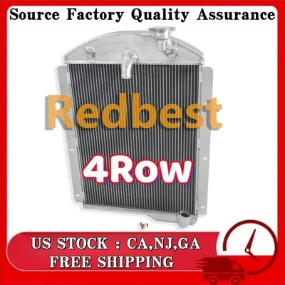 4Row 62mm Core Radiator For 1942-1946 Chevy BK/BL/CK/DJ/Truck 3.5L 3.8L l6 #4146 Foto 1 de 4