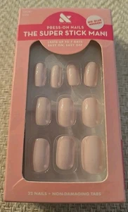 Olive & June Press on Nails THE SUPER STICK MANI Short PINK Tutu NEW - Picture 1 of 2
