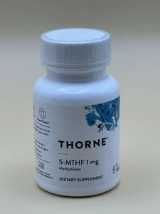 Thorne Research 5-MTHF 1 mg Folate 60 Capsules Exp 4/26 - Picture 1 of 4