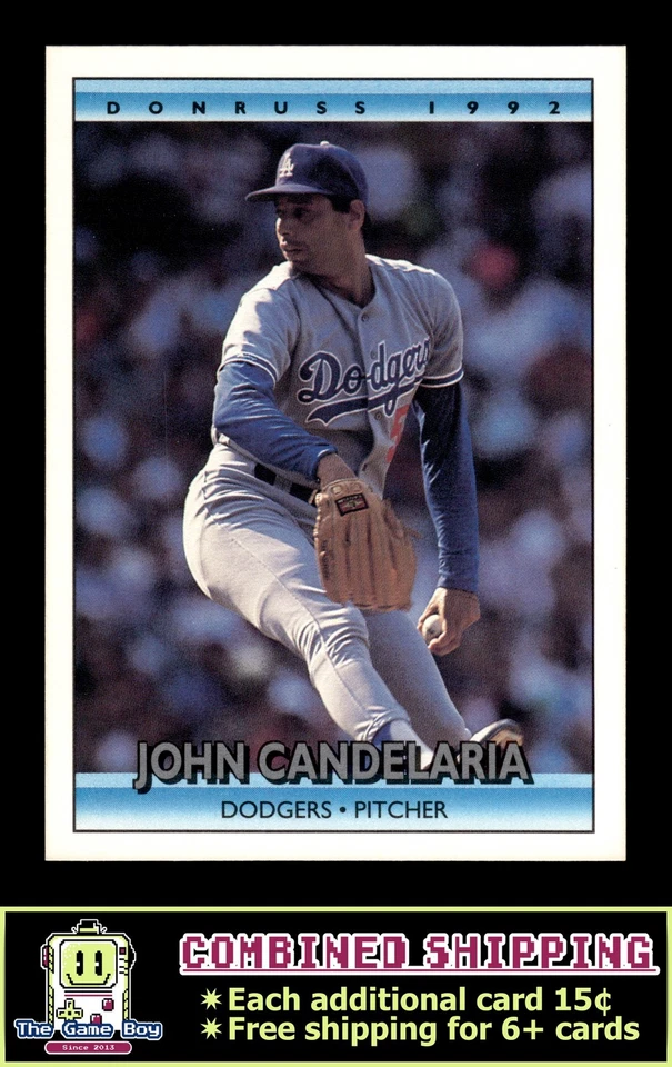 1992 Donruss #125 John Candelaria Los Angeles Dodgers - Image 1 of 2