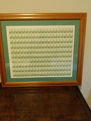 1934 Farley #740 1c National Parks Yosemite Uncut Sheet 200 MNH - Image 1 of 2