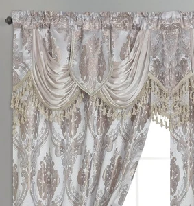 GOHD Luxe Love. Jacquard Window 54"W x 84"L (Pack of 2), Sand - Picture 1 of 5