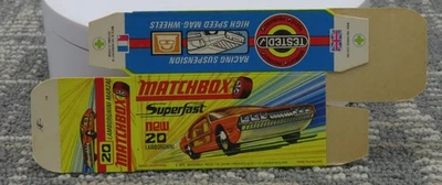 Matchbox Superfast 20 Lamborghini Unfolded H Type Box ONLY - Image 1 of 2