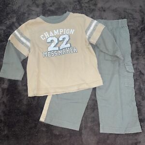 Little Boys Comfy Everyday Pants Outfit 24 Month Okie Dokie Champion Messmaker