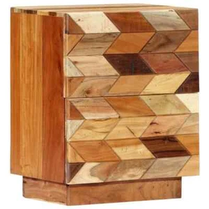 Bedside Cabinet Varied wood tones Solid reclaimed wood Medium vidaXL - Picture 1 of 11