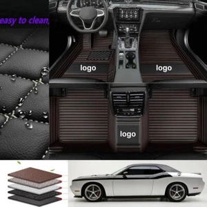 For Dodge Challenger Car Floor Mats Auto Liner Carpets Waterproof Custom Luxury - Picture 1 of 20