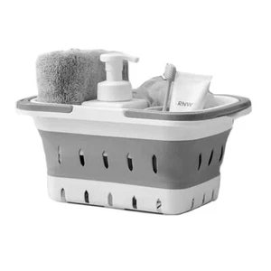 Portable Shower Caddy Tote Plastic Storage Collapsible Caddy Basket with Hand... - Picture 1 of 6