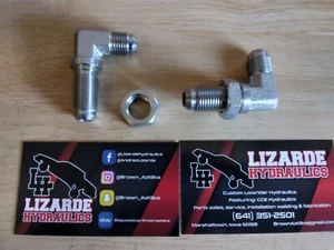 Accesorios de cabezal a granel Lowrider hidráulico 90°, 2 piezas #6 J.I.C - Imagen 1 de 2