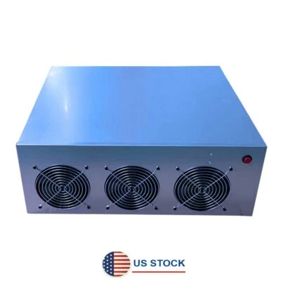 Para 5 Tarjetas GPU X79 Duradero Aire Libre Minería Servidor Estuche Chasis Marco + 3x Ventiladores Foto 1 de 4