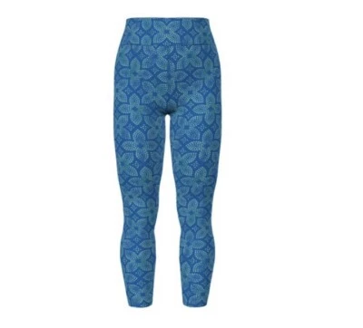 Leggings TC LLR - Azul con estampado floral de puntos Foto 1 de 2
