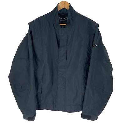 Mens Dryjoys Footjoy Golf Jacket Black Medium Men's Full Zip Showerproof Pockets - Image 1 of 4