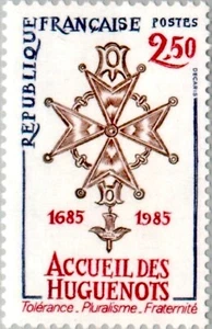 [OOS] France #YT2380 MNH 1985 Huguenot Nantes Edict Medal Cross [1983] - Picture 1 of 1