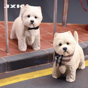 JXK 1/6 West Highland White Terrier Modelo Perro Animal Coleccionista Juguete Decoración Pintado - Imagen 1 de 15