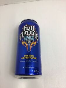 2010 Full Throttle Blue Demon Energy Drink Can empty 16oz *EMPTY*  Canadian