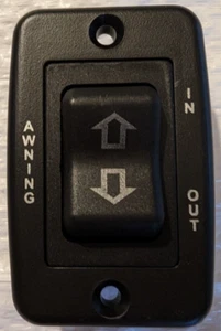 *OEM* RV 12VDC BLACK EXTEND/RETRACT SIGMA AWNING SWITCH - Picture 1 of 4