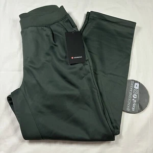 Lululemon Fleece Train Track Pant DKFR Dark Fir Green Men's Size Medium - Picture 1 of 6