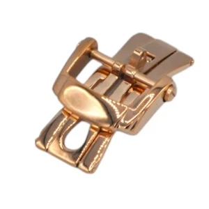 18mm Steel Rose Gold Color Deployant Watch Clasp For Patek Philippe Nautilus - Picture 1 of 7
