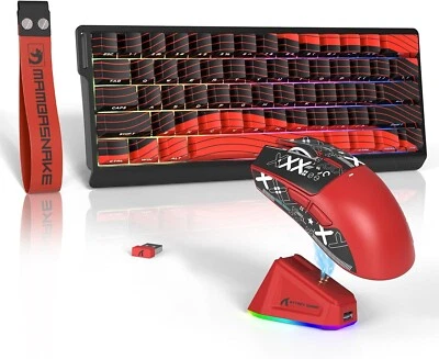 ATTACK SHARK x MAMBASNAKE X11 Mouse and X60 HE Keyboard Wireless Gaming Combo - Image 1 of 4