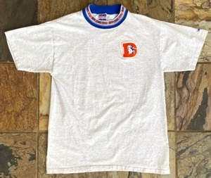 Camiseta De Colección Denver Broncos-L-NFL Fútbol-Bordada Antiguo Logo-Cuello Broncos - Imagen 1 de 4