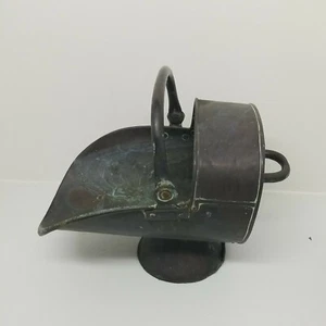 Antique English Victorian Copper Coal Scuttle, Fire Bucket,C 1890’s - Picture 1 of 7