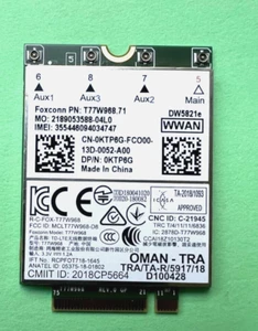 Dell WWAN DW5821e T77W968.71 LTE 4G 1Gbps KTP6G Dell Latitude  7424 5420 5424 - Afbeelding 1 van 1