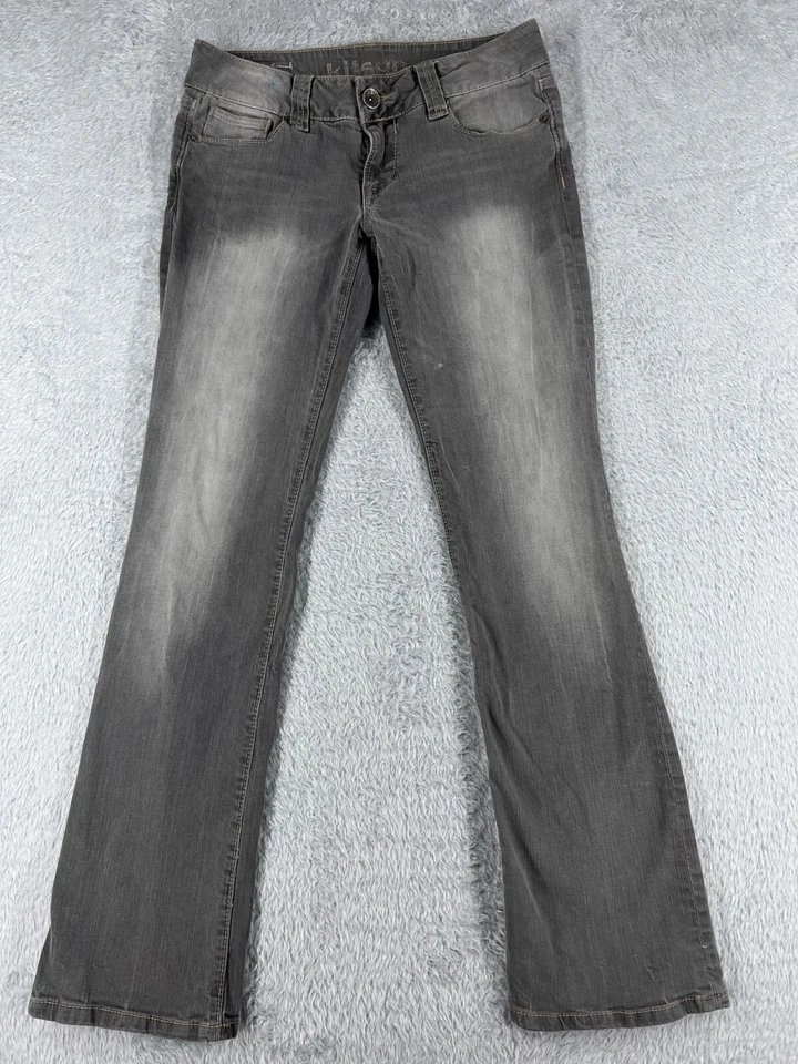 Брюки женские Kitson 28 серые джинсы из денима расклешенные искусственно состаренная хлопковая смесь 29x32 - Изображение 1 из 4