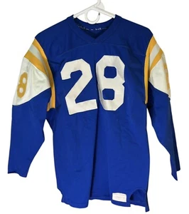 Vintage 1960's Russell Southern #28 Game Worn Football Jersey LA Rams Colors - Bild 1 von 10