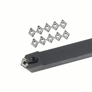 MCMNN 2525M12-100 25mm CNC Lathe Neutral Turning Tool Holder + 10Pcs CNMG120404 - Bild 1 von 5