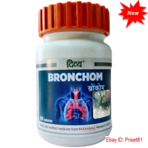 Free Fast Shipping. Divya Bronchom 60 Tablets - Picture 1 of 6