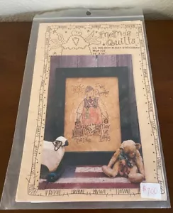 Meme's Quilts Embroidery PATTERN 11" x 16" wallhanging birthday boy primitive - Picture 1 of 2