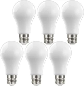Satco S12433 - 13.5 Watt A19 Dimmable LED Bulbs - 120 Volts - 2700K (6 Pack) - Picture 1 of 6