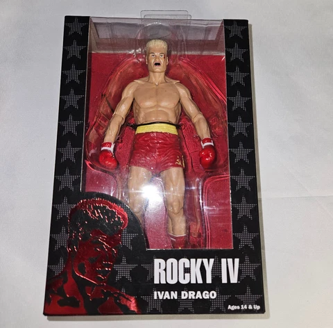 Neca Rocky IV Ivan Drago 40th Anniversary Series 2 Red Trunks Action Figure Cover