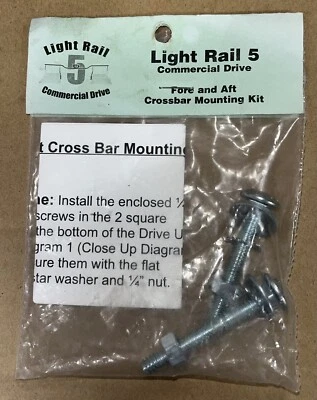 Light Rail 5 Commercial Drive Fore and Aft Crossbar Mounting Kit - Image 1 of 2