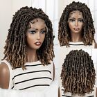Synthetic Knotless Braided Lace Frontal Wig For Black Women Short Braiding Wigs