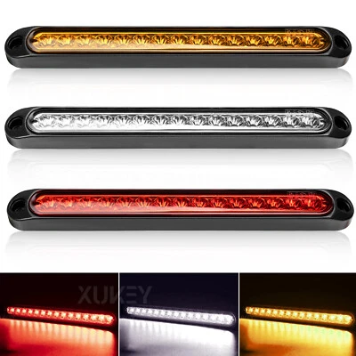 White/ Orange/ Red Side Marker Stop Rear Tail Brake Light Bar 12V 24V Car Truck - Image 1 of 4