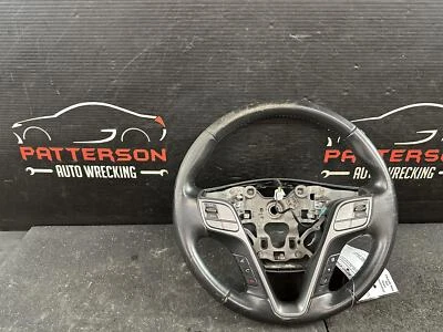 13-16 HYUNDAI SANTA FE VOLANTE TÉRMICO ENVUELTO EN CUERO Foto 1 de 4