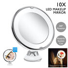 Makeup Mirror Light 14 LED w/ Suction Cup 10X Magnifying Tabletop Cosmetic Lamp