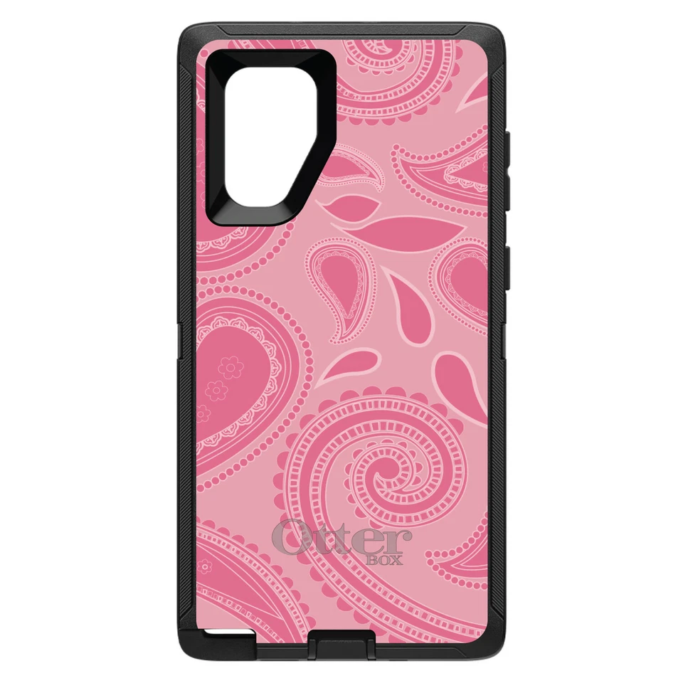OtterBox Defender para Galaxy Note (Escolha o Modelo) Paisley Rosa Grande - Imagem 1 de 1