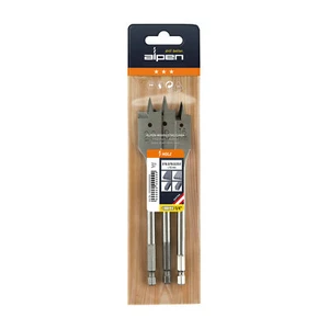alpen Flachfräsbohrer mit 1/4” Bit-Aufnahme 3-tlg. Satz 16.0 – 20.0 mm - Foto 1 di 2