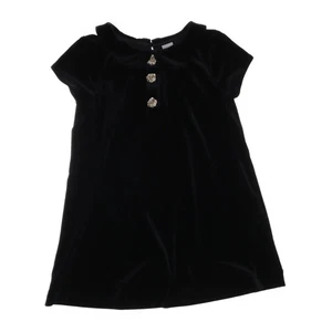 H&M, Kleid, Größe: 98, Schwarz, Elasthan/Polyester, Einfarbig, Samt #YEL - Bild 1 von 5