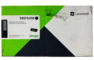 New Genuine Lexmark 58D1U0E Black Toner Cartridge Box MS725 MS823 - Picture 1 of 2