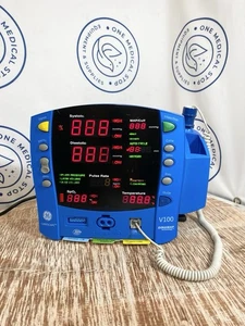 GE Carescape Dinamap V100 Vital Signs Monitor / No Adapter - Picture 1 of 8