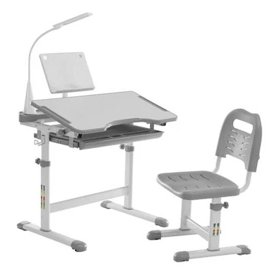 Conjunto de mesa e cadeira funcional Diroan Kids, altura ergonômica ajustável  - Imagem 1 de 4