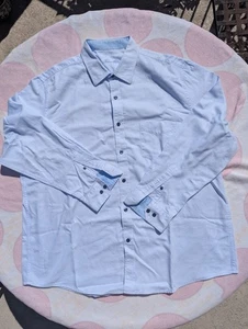 tasso elba mens shirt XXL 18-18.5 Light Blue - Picture 1 of 8