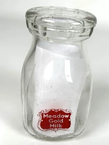 Meadow Gold 1957 Square 1/2 Pint Milk Bottle - Picture 1 of 4